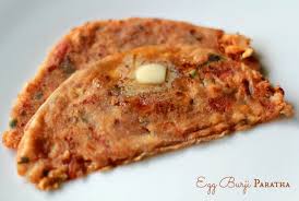 Egg with Red Flour’s Paratha